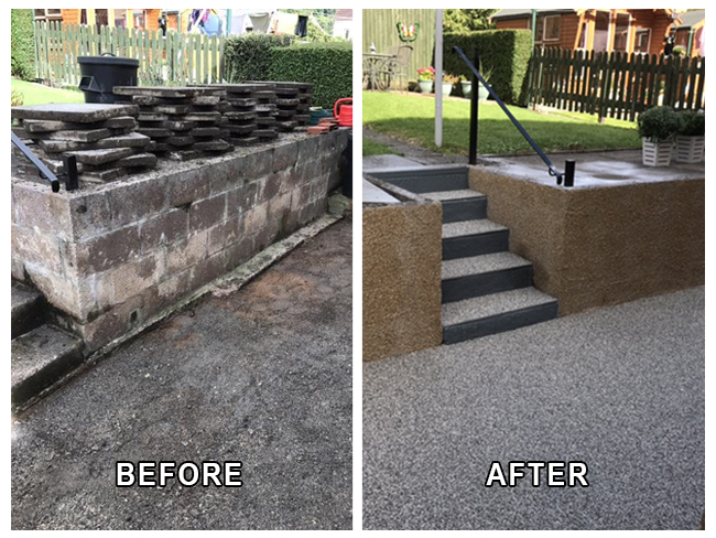 Burntisland Resin Patio and Steps
