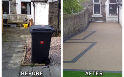 Grange Road, Burntisland – Back Garden Resin Driveway