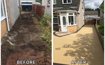 Construction of Resin Drive in Hamilton, South Lanarkshire